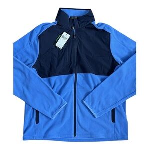$198 RLX Ralph Lauren Full Zip Jacket 'Sky Blue Navy' Men’s Size Medium M NEW